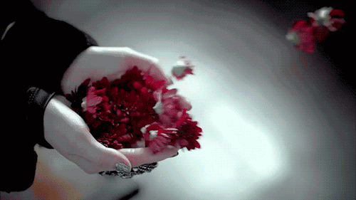 main envoyant des fleurs.gif
